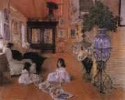 William Merritt Chase Hall oil painting